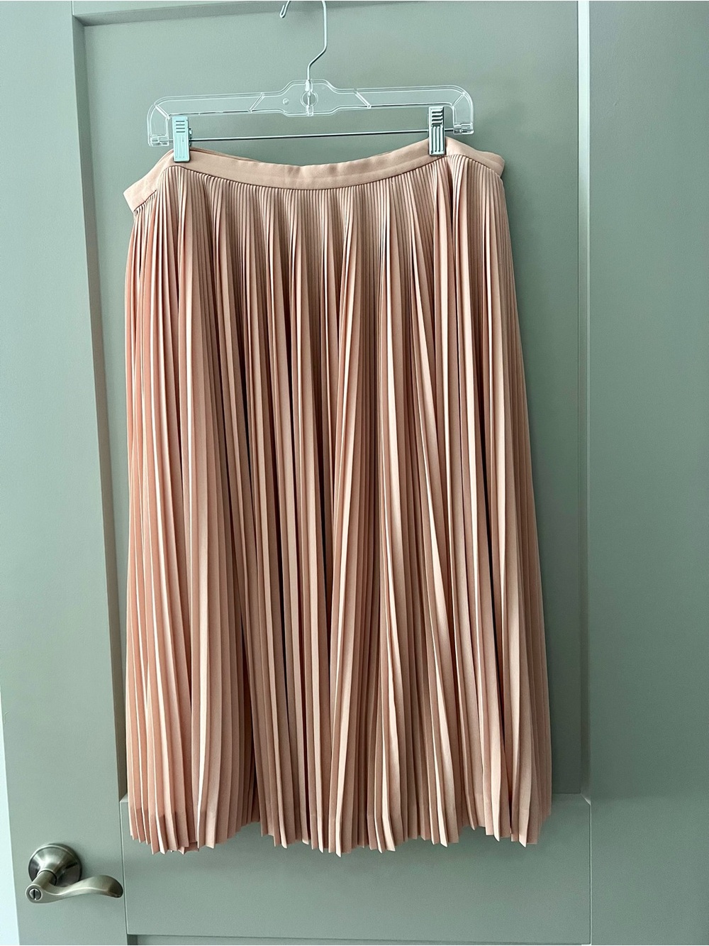J.Crew Pleated Peach Midi Skirt - 16